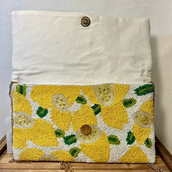 Viral Beaded Lemon Clutch!